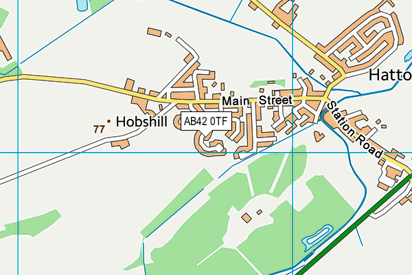 AB42 0TF map - OS VectorMap District (Ordnance Survey) AB42 0TF map - OS VectorMap District (Ordnance Survey)