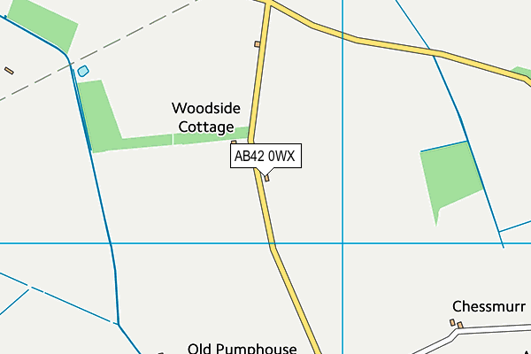 AB42 0WX map - OS VectorMap District (Ordnance Survey) AB42 0WX map - OS VectorMap District (Ordnance Survey)