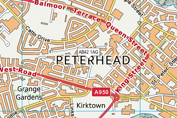 AB42 1AG map - OS VectorMap District (Ordnance Survey) AB42 1AG map - OS VectorMap District (Ordnance Survey)