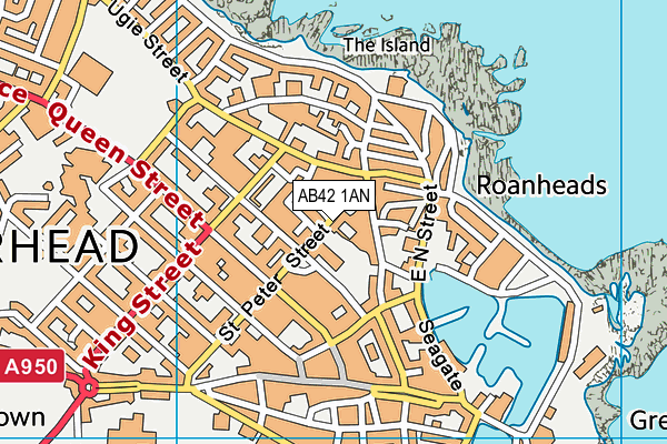 AB42 1AN map - OS VectorMap District (Ordnance Survey) AB42 1AN map - OS VectorMap District (Ordnance Survey)