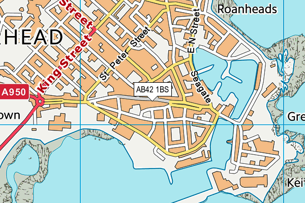AB42 1BS map - OS VectorMap District (Ordnance Survey) AB42 1BS map - OS VectorMap District (Ordnance Survey)