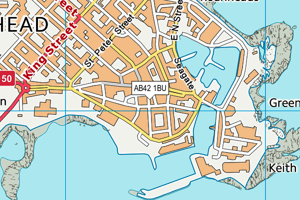 AB42 1BU map - OS VectorMap District (Ordnance Survey) AB42 1BU map - OS VectorMap District (Ordnance Survey)