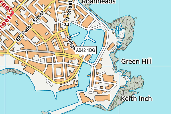 AB42 1DG map - OS VectorMap District (Ordnance Survey) AB42 1DG map - OS VectorMap District (Ordnance Survey)