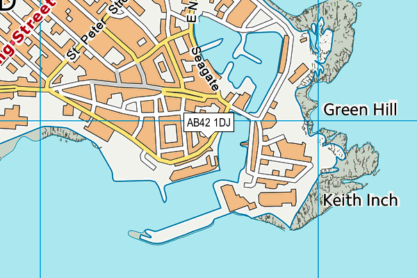 AB42 1DJ map - OS VectorMap District (Ordnance Survey) AB42 1DJ map - OS VectorMap District (Ordnance Survey)