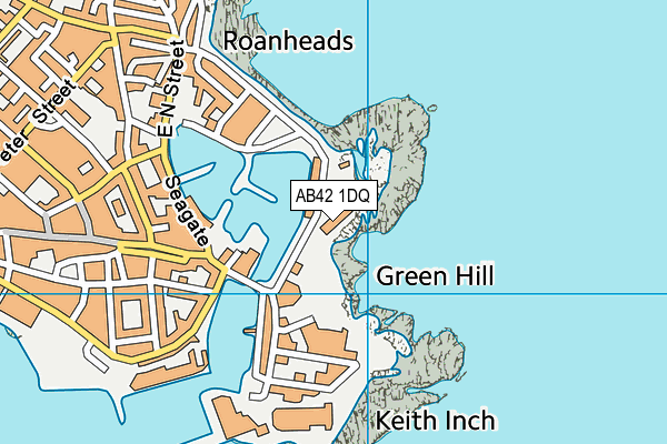 AB42 1DQ map - OS VectorMap District (Ordnance Survey) AB42 1DQ map - OS VectorMap District (Ordnance Survey)