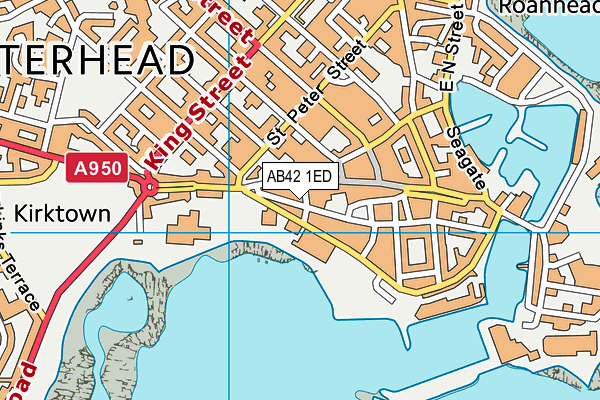 AB42 1ED map - OS VectorMap District (Ordnance Survey) AB42 1ED map - OS VectorMap District (Ordnance Survey)