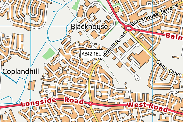 AB42 1EL map - OS VectorMap District (Ordnance Survey) AB42 1EL map - OS VectorMap District (Ordnance Survey)