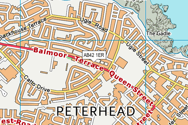 AB42 1ER map - OS VectorMap District (Ordnance Survey) AB42 1ER map - OS VectorMap District (Ordnance Survey)