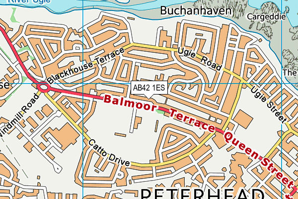 AB42 1ES map - OS VectorMap District (Ordnance Survey) AB42 1ES map - OS VectorMap District (Ordnance Survey)