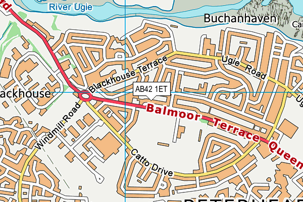 AB42 1ET map - OS VectorMap District (Ordnance Survey) AB42 1ET map - OS VectorMap District (Ordnance Survey)