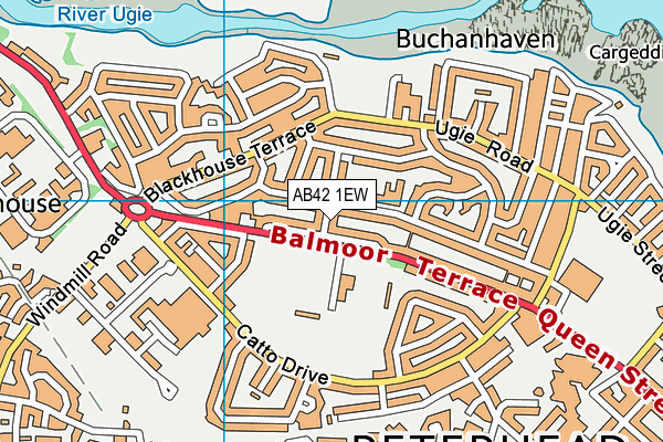 AB42 1EW map - OS VectorMap District (Ordnance Survey) AB42 1EW map - OS VectorMap District (Ordnance Survey)