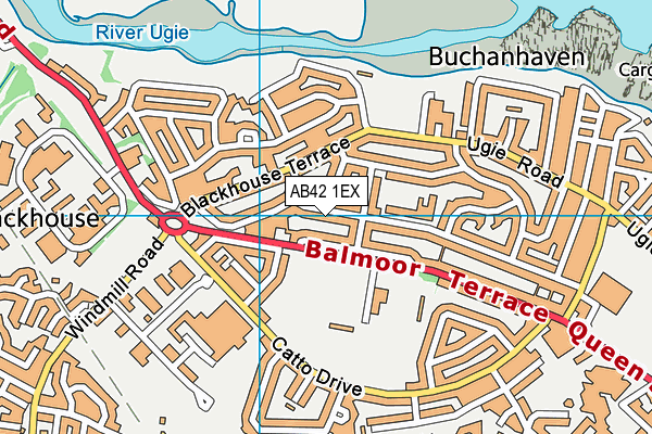 AB42 1EX map - OS VectorMap District (Ordnance Survey) AB42 1EX map - OS VectorMap District (Ordnance Survey)