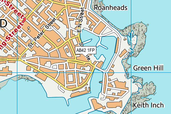 AB42 1FP map - OS VectorMap District (Ordnance Survey) AB42 1FP map - OS VectorMap District (Ordnance Survey)