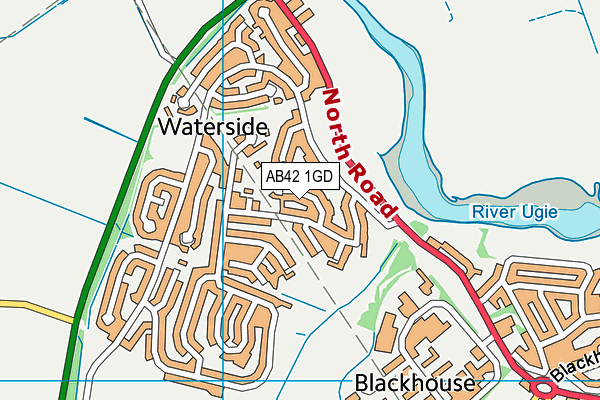 AB42 1GD map - OS VectorMap District (Ordnance Survey) AB42 1GD map - OS VectorMap District (Ordnance Survey)