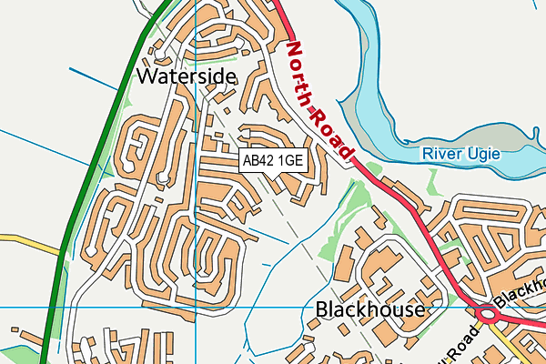 AB42 1GE map - OS VectorMap District (Ordnance Survey) AB42 1GE map - OS VectorMap District (Ordnance Survey)