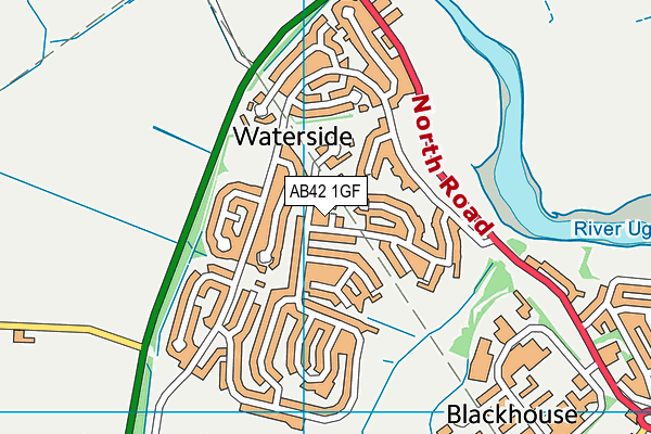 AB42 1GF map - OS VectorMap District (Ordnance Survey) AB42 1GF map - OS VectorMap District (Ordnance Survey)
