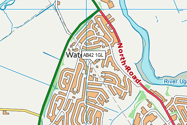 AB42 1GL map - OS VectorMap District (Ordnance Survey) AB42 1GL map - OS VectorMap District (Ordnance Survey)