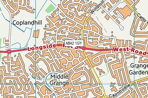 AB42 1GY map - OS VectorMap District (Ordnance Survey) AB42 1GY map - OS VectorMap District (Ordnance Survey)