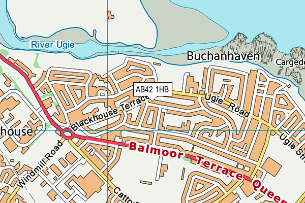 AB42 1HB map - OS VectorMap District (Ordnance Survey) AB42 1HB map - OS VectorMap District (Ordnance Survey)
