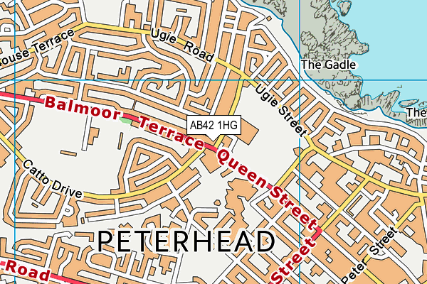AB42 1HG map - OS VectorMap District (Ordnance Survey) AB42 1HG map - OS VectorMap District (Ordnance Survey)