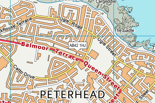 AB42 1HJ map - OS VectorMap District (Ordnance Survey) AB42 1HJ map - OS VectorMap District (Ordnance Survey)