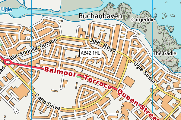 AB42 1HL map - OS VectorMap District (Ordnance Survey) AB42 1HL map - OS VectorMap District (Ordnance Survey)