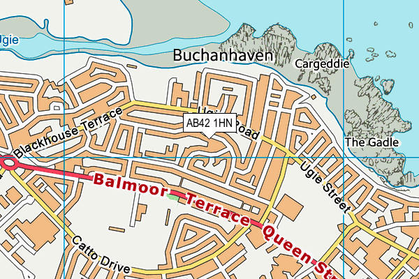 AB42 1HN map - OS VectorMap District (Ordnance Survey) AB42 1HN map - OS VectorMap District (Ordnance Survey)