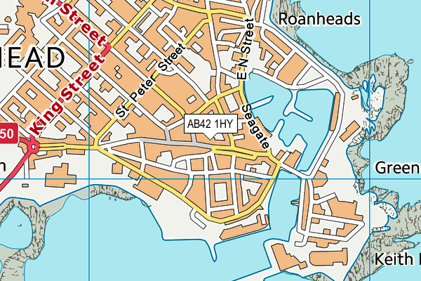 AB42 1HY map - OS VectorMap District (Ordnance Survey) AB42 1HY map - OS VectorMap District (Ordnance Survey)