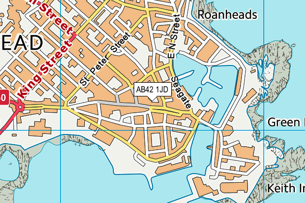 AB42 1JD map - OS VectorMap District (Ordnance Survey) AB42 1JD map - OS VectorMap District (Ordnance Survey)