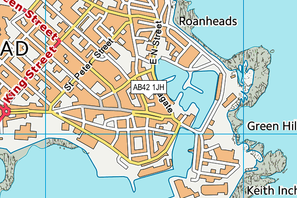 AB42 1JH map - OS VectorMap District (Ordnance Survey) AB42 1JH map - OS VectorMap District (Ordnance Survey)