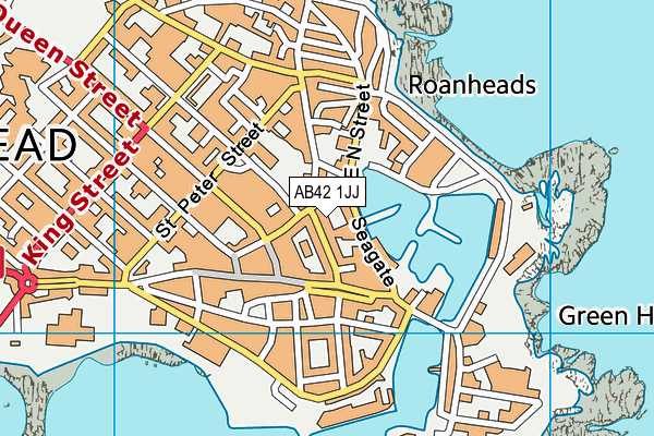 AB42 1JJ map - OS VectorMap District (Ordnance Survey) AB42 1JJ map - OS VectorMap District (Ordnance Survey)