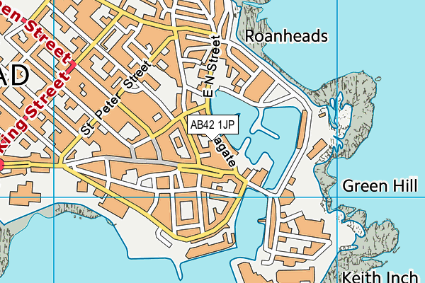 AB42 1JP map - OS VectorMap District (Ordnance Survey) AB42 1JP map - OS VectorMap District (Ordnance Survey)