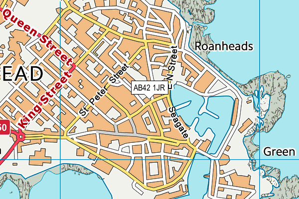 AB42 1JR map - OS VectorMap District (Ordnance Survey) AB42 1JR map - OS VectorMap District (Ordnance Survey)