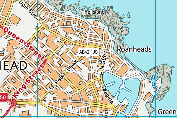 AB42 1JS map - OS VectorMap District (Ordnance Survey) AB42 1JS map - OS VectorMap District (Ordnance Survey)