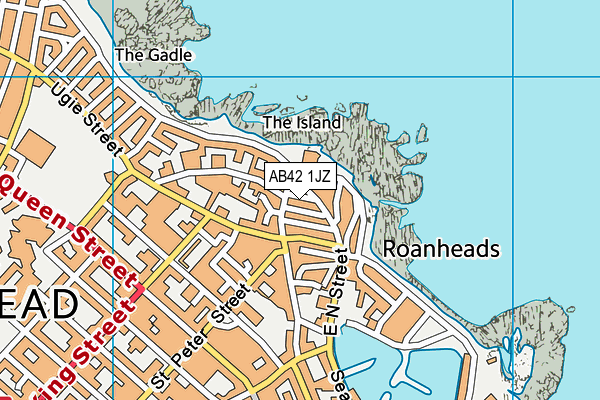 AB42 1JZ map - OS VectorMap District (Ordnance Survey) AB42 1JZ map - OS VectorMap District (Ordnance Survey)