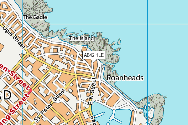 AB42 1LE map - OS VectorMap District (Ordnance Survey) AB42 1LE map - OS VectorMap District (Ordnance Survey)