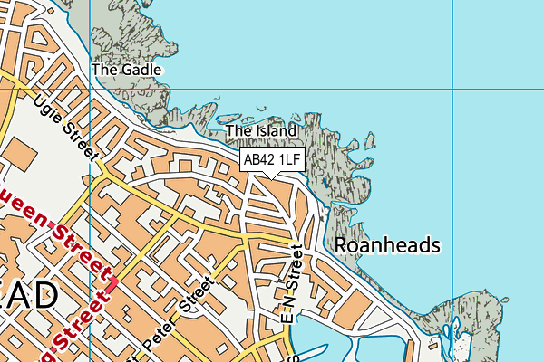 AB42 1LF map - OS VectorMap District (Ordnance Survey) AB42 1LF map - OS VectorMap District (Ordnance Survey)