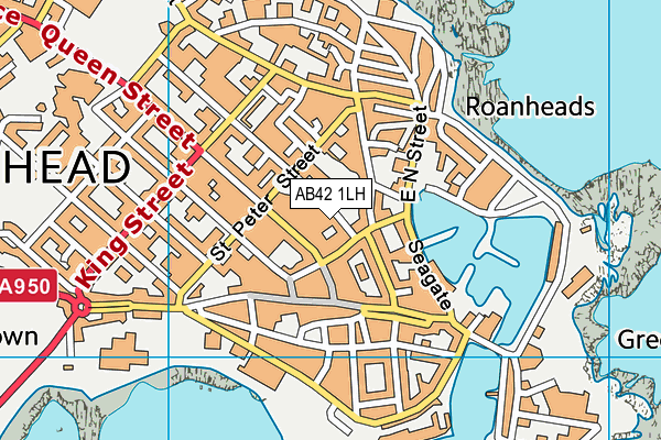AB42 1LH map - OS VectorMap District (Ordnance Survey) AB42 1LH map - OS VectorMap District (Ordnance Survey)