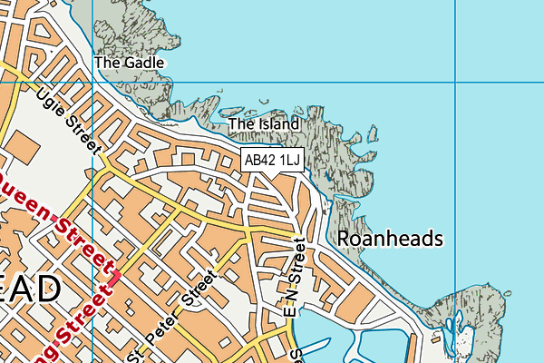 AB42 1LJ map - OS VectorMap District (Ordnance Survey) AB42 1LJ map - OS VectorMap District (Ordnance Survey)