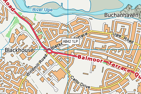 AB42 1LP map - OS VectorMap District (Ordnance Survey) AB42 1LP map - OS VectorMap District (Ordnance Survey)