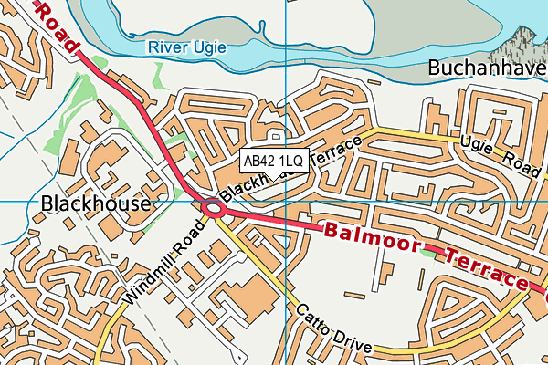 AB42 1LQ map - OS VectorMap District (Ordnance Survey) AB42 1LQ map - OS VectorMap District (Ordnance Survey)