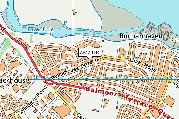 AB42 1LR map - OS VectorMap District (Ordnance Survey) AB42 1LR map - OS VectorMap District (Ordnance Survey)