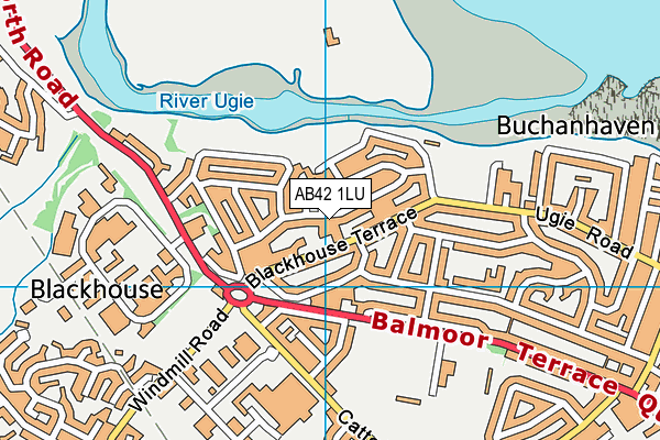 AB42 1LU map - OS VectorMap District (Ordnance Survey) AB42 1LU map - OS VectorMap District (Ordnance Survey)