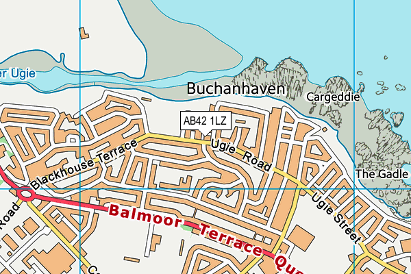 AB42 1LZ map - OS VectorMap District (Ordnance Survey) AB42 1LZ map - OS VectorMap District (Ordnance Survey)