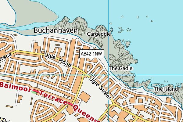 AB42 1NW map - OS VectorMap District (Ordnance Survey) AB42 1NW map - OS VectorMap District (Ordnance Survey)