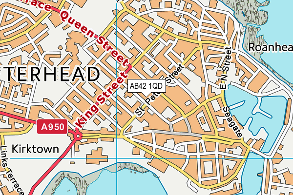 AB42 1QD map - OS VectorMap District (Ordnance Survey) AB42 1QD map - OS VectorMap District (Ordnance Survey)