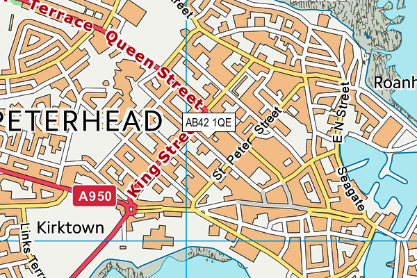 AB42 1QE map - OS VectorMap District (Ordnance Survey) AB42 1QE map - OS VectorMap District (Ordnance Survey)