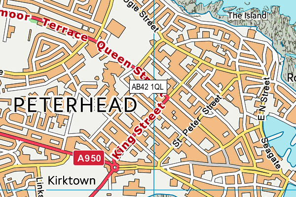 AB42 1QL map - OS VectorMap District (Ordnance Survey) AB42 1QL map - OS VectorMap District (Ordnance Survey)