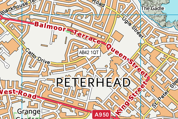 AB42 1QT map - OS VectorMap District (Ordnance Survey) AB42 1QT map - OS VectorMap District (Ordnance Survey)