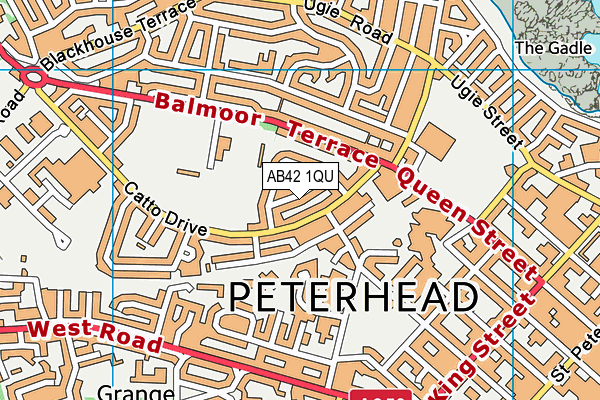 AB42 1QU map - OS VectorMap District (Ordnance Survey) AB42 1QU map - OS VectorMap District (Ordnance Survey)